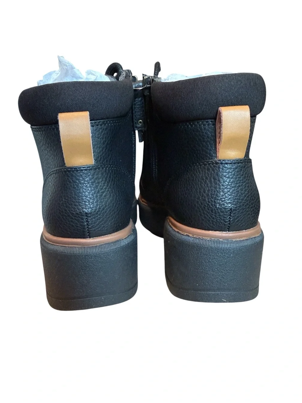 NWT Dr Scholl’s Nice Day Max Alpine Black Wedge Platform Ankle Boot Size 6M